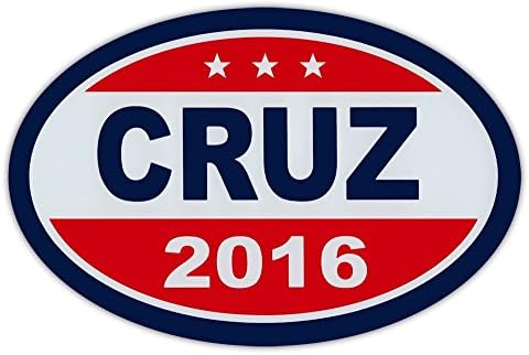 (250-Pack) Oval Bumper Sticker Decal - Ted Cruz President 2016 - Republican Tea Party Candidate Supporter - Wholesale/Resale Pack - 6" x 4" - Bumper Stickers Decals