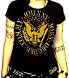 Mosquitohead Women's 'RAMONES ROUND EAGLE LOGO' FRONT PRINT T-SHIRT