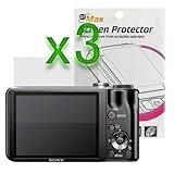 GTMax 3 x DSC-H55 DSC-HX5V Clear LCD Screen Protector for Sony CyberShot DS ....