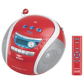 Click here to buy Sony CFD-E95 PSYC Boombox (Red) by Sony.