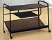 Causal Style Black Metal Mesh Frame Entertainment TV Stand Rack