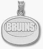 Boston Bruins Bruins Puck Pendant - Sterling Silver Jewelry