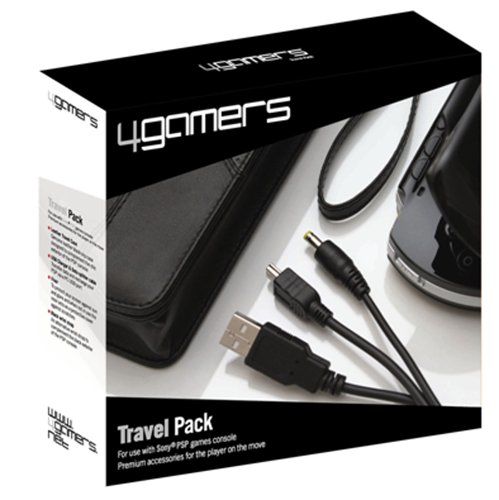 Childrens Toyshop  Video Games : Travel Pack (Inc Leather Wallet, USB & Charger splitter cable, Visor, Black wrist strap)  (PSP)