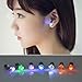 BluWhale 1 Pair Multicolor Bright Stylish Fashion LED Earrings Glowing Light Up Diamond Crown Ear Drop Pendant Stud Stainless Multi-Color