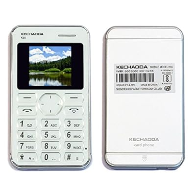 Kechaoda K55 1.44 inch QQVGA Display Slim Card Size GSM Single SIM Keypad Mobile (Silver)