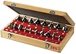 Skil 91018 18-Piece Carbide Router Bit Set in Wooden Storage Case