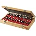 Skil 91018 18-Piece Carbide Router Bit Set in Wooden Storage Case