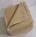 Pacific Linens Washcloths-Hand-Face Towels -12 Pack-600-GSM, 100% Cotton, Beige, Extra Soft Low Twist Ring Spun Yarn Cotton Washcloths, Highly Absorbent