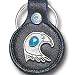 Small Leather & Pewter Key Ring - Southwest Eagle - Small Leather & Pewter Key Ring
