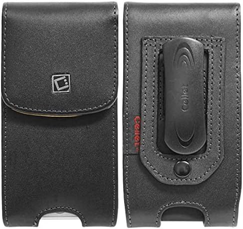 Vertical Slide In Executive Case With Spring And Swivel Clips And Flap Closure For Blackberry Z30 Black