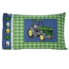 John Deere Farming Green Plaid - Boys Bedding Pillo