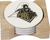 NCAA Purdue Boilermakers Set of 4 Round Stone Coasters