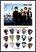 Bon Jovi Gold Edition Guitar Pick Display With 15 Guitar Picks A4 Size
