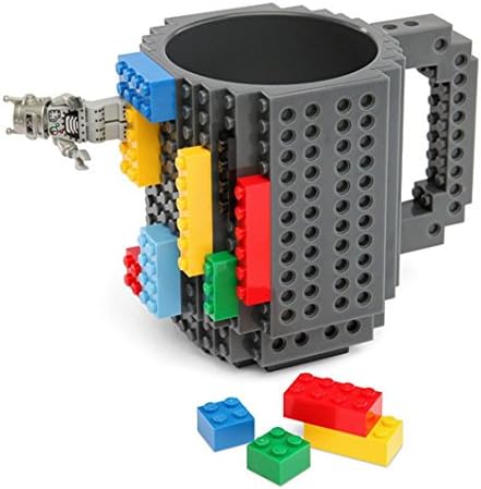 Ou Mad Build-On Brick Mug - BPA-free 12oz Coffee Mug