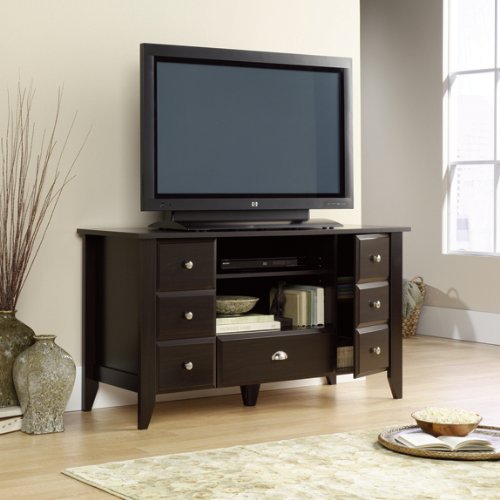 Target Tv Stands Jamocha Espresso Entertainment Center Credenza