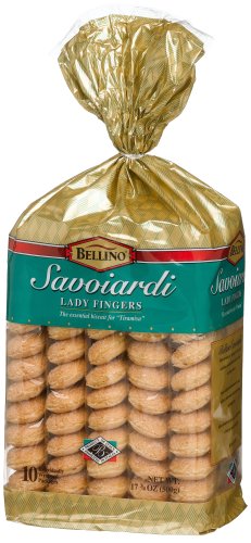 Bellino Savoiardi Ladies Fingers, 17.75-Ounce Packages (Pack of 6) by Bellino