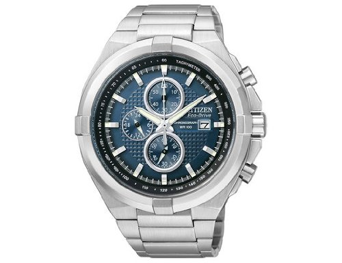 Citizen Mens CA0010-50L Eco Drive Stainless Steel Watch