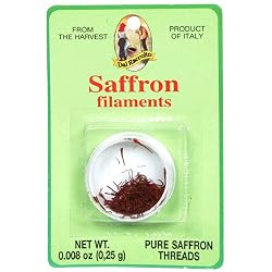 Dal Raccolto Saffron Threads, 0.25 Grams (Pack of 6)