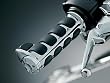 Kuryakyn Premium ISO-Grips with Chrome Accent Rings with Throttle Boss 6228