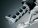 Kuryakyn Premium ISO-Grips with Chrome Accent Rings with Throttle Boss 6228