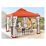 Pavillon »Blätter« Pavillon 3x3 m terrakotta