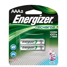 Energizer Rechargeable Batteries, AAA Size, 2-Count