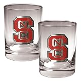 North Carolina State Wolfpack NCAA 2pc Rocks Glass Set