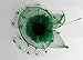 Coolwife Womens Fascinator Veil Flower Cocktail Tea Party Headwear (Green)