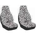 Zebra Animal Print Seat Cover 2 pcs