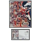 Mounted Memories Denver Broncos Back to Back Super Bowl Champions Event Cover