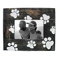 Paw Prints Frame - Black (4x6")