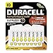 Duracell DA10B16ZM10 Button Cell Hearing Aid Battery, 10, 16/Pk