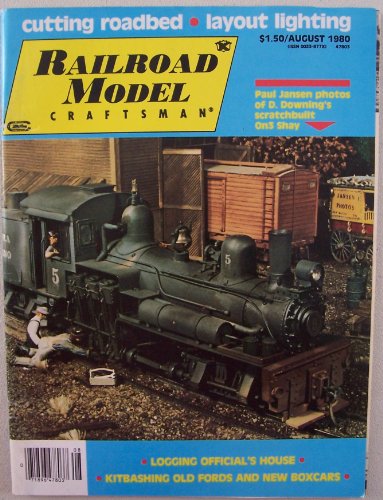 Railroad Model Craftsman [ August 1980, Vol. 49 No. 3 ] (Paul Jansen photos of D. Downings scratchbuilt On3 Shay)