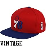 Philadelphia 76ers Red/Blue Two Tone Snapback Adjustable Plastic Snap Back Hat / Cap