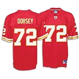 Glenn Dorsey Chiefs Red NFL Replica Jersey