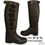 Ladies Leather Hkm Brown Riding Yard...