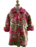 Corky And Company Girls Winter Coat Pink Flower Swirl Sweet Pea