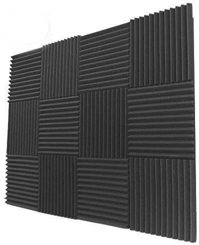 12 Pack- Acoustic Panels Studio Foam Wedges 1" X 12" X 12" Noise Reduction acoustic wedges Great for Recording Studio Sound Blocking