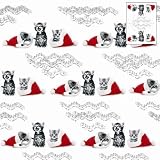 Kitchen & Housewares : Cats in Hats Christmas Wrapping Paper
