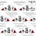 Kitchen & Housewares : Cats in Hats Christmas Wrapping Paper