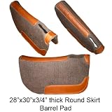 Saddle Pad - 28 x 30 x 3/4 Round Skirt Barrel Pad
