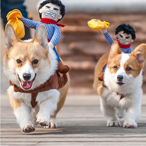 Pet Dog Cowboy Wear Style Knight Clothing Harness Clothes Costume
