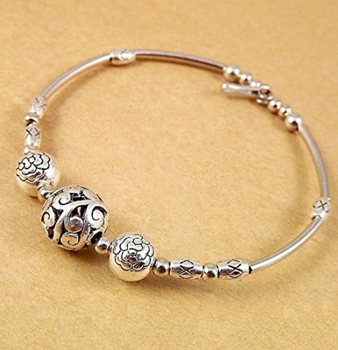 5038 Tibetan Silver hand chain bracelet Bangle jewelry sterling Silver quality jewel