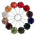 Lapel Pins for Men Handmade Satin Flower Boutonniere Pins for Suit Wedding Pack of 12 (Style 1)