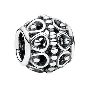 abstract silver charm