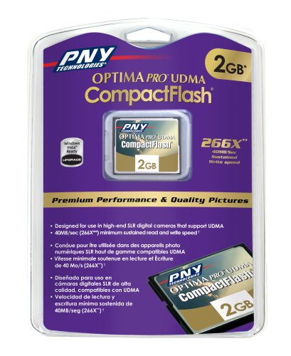 PNY 266x High-Speed 2GB Compact Flash Memory Card (P-CF2G-266W-RF3)