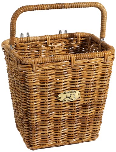 Nantucket Bike Basket Cisco Collection Pannier Bicycle Basket with Hooks On Sale