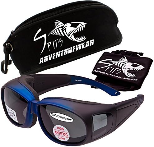 Outfitter Over-Prescription Safety Glasses - Photochromic Light Adjusting Lenses - These Fit Over Most Prescription Sunglasses