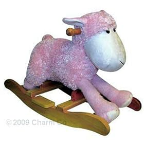 Charm Co. Pink Sheep Rocker