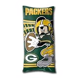 BSS - Green Bay Packers NFL Mickey Folded Body Pillow (18in x 36in)